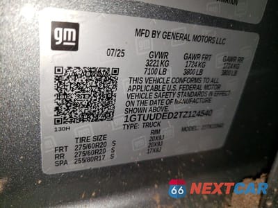 Zdjęcie 13 z 13 samochodu: 2026 GMC SIERRA K1500 SLT VIN:1GTUUDED2TZ124540 - miniatura
