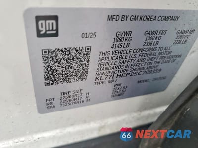 Zdjęcie 13 z 13 samochodu: 2025 CHEVROLET TRAX 1LT VIN:KL77LHEP2SC209359 - miniatura