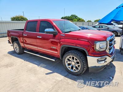 Czwarte zdjęcie samochodu z boku: 2018 GMC SIERRA K1500 SLT VIN:3GTU2NEC5JG635188 - miniatura