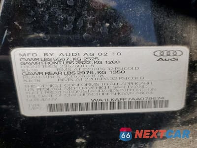 Zdjęcie 13 z 13 samochodu: 2010 AUDI Q5 PREMIUM PLUS VIN:WA1LKAFP7AA079674 - miniatura