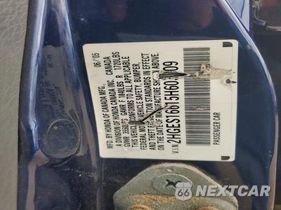 Zdjęcie 12 z 12 samochodu: 2005 HONDA CIVIC LX VIN:2HGES16615H605909 - miniatura