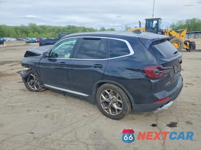 Drugie zdjęcie samochodu z przodu: 2022 BMW X3 XDRIVE30I VIN:5UX53DP03N9L80222 - miniatura