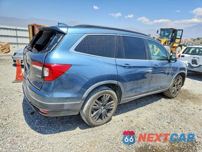 Trzecie zdjęcie samochodu z tyłu: 2022 HONDA PILOT SE VIN:5FNYF5H21NB003681 - miniatura