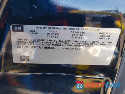 Zdjęcie 12 z 12 samochodu: 2010 CHEVROLET IMPALA LT VIN:2G1WB5EK0A1168960 - miniatura