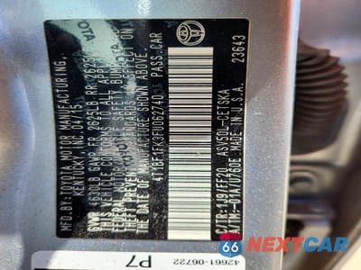 Zdjęcie 13 z 13 samochodu: 2015 TOYOTA CAMRY SE VIN:4T1BF1FK3FU062740 - miniatura