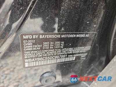 Zdjęcie 12 z 12 samochodu: 2013 BMW 750 XI VIN:WBAYB6C55DC997991 - miniatura