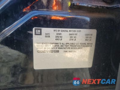 Zdjęcie 12 z 12 samochodu: 2008 CADILLAC CTS HI FEATURE V6 VIN:1G6DV57V180215306 - miniatura
