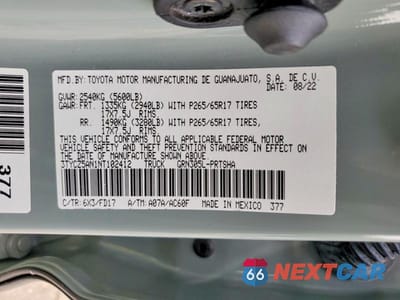 Zdjęcie 13 z 13 samochodu: 2022 TOYOTA TACOMA TRD SPORT VIN:3TYCZ5AN1NT102412 - miniatura