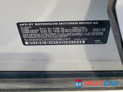 Zdjęcie 13 z 13 samochodu: 2016 BMW X5 XDRIVE35I VIN:5UXKR0C55G0S86247 - miniatura