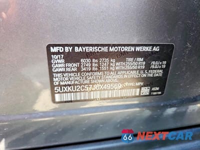 Zdjęcie 13 z 13 samochodu: 2018 BMW X6 XDRIVE35I VIN:5UXKU2C57J0X49569 - miniatura