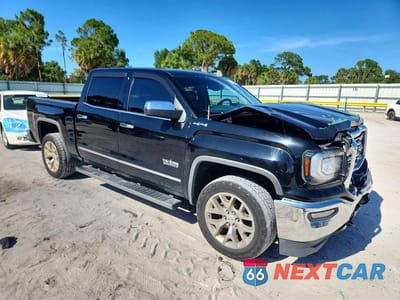 Czwarte zdjęcie samochodu z boku: 2017 GMC SIERRA K1500 SLT VIN:3GTU2NECXHG390608 - miniatura