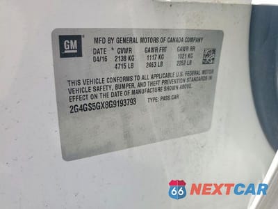 Zdjęcie 12 z 12 samochodu: 2016 BUICK REGAL PREMIUM VIN:2G4GS5GX8G9193793 - miniatura