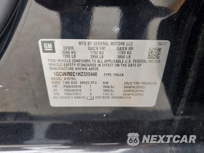 Zdjęcie 12 z 12 samochodu: 2017 CHEVROLET SILVERADO K1500 LT VIN:1GCVKREC1HZ330440 - miniatura