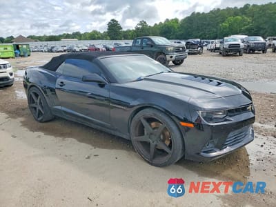 Czwarte zdjęcie samochodu z boku: 2014 CHEVROLET CAMARO 2SS 6.2L V8 CONVERTIBLE VIN:2G1FK3DJ4E9260304 - miniatura