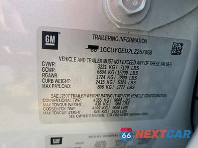 Zdjęcie 13 z 13 samochodu: 2020 CHEVROLET SILVERADO K1500 LTZ VIN:1GCUYGED2LZ257868 - miniatura