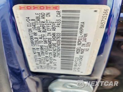 Zdjęcie 12 z 12 samochodu: 2004 SCION XA BASE VIN:JTKKT624740067633 - miniatura