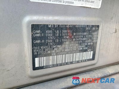 Zdjęcie 12 z 12 samochodu: 2011 SUBARU OUTBACK 2.5I LIMITED VIN:4S4BRBKC5B3349329 - miniatura