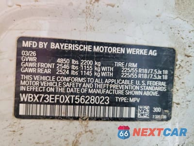 Zdjęcie 13 z 13 samochodu: 2026 BMW X1 XDRIVE28I VIN:WBX73EF0XT5628023 - miniatura