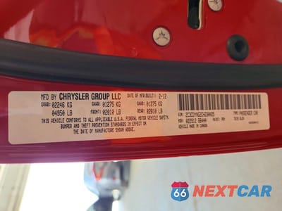Zdjęcie 12 z 12 samochodu: 2012 DODGE CHALLENGER SXT VIN:2C3CDYAG2CH230025 - miniatura