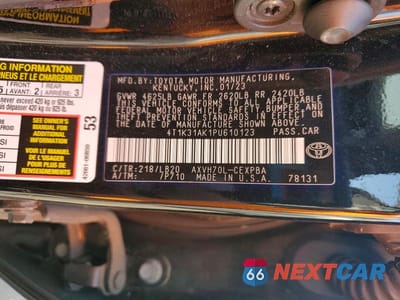 Zdjęcie 12 z 12 samochodu: 2023 TOYOTA CAMRY XSE VIN:4T1K31AK1PU610123 - miniatura
