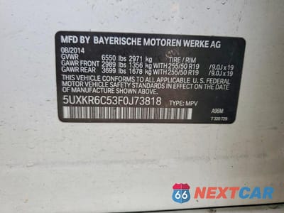 Zdjęcie 13 z 13 samochodu: 2015 BMW X5 XDRIVE50I VIN:5UXKR6C53F0J73818 - miniatura