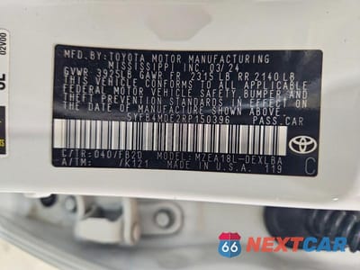 Zdjęcie 13 z 13 samochodu: 2024 TOYOTA COROLLA LE VIN:5YFB4MDE2RP150396 - miniatura