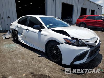 Czwarte zdjęcie samochodu z boku: 2021 TOYOTA CAMRY SE NIGHTSHADE VIN:4T1T11AK1MU446443 - miniatura
