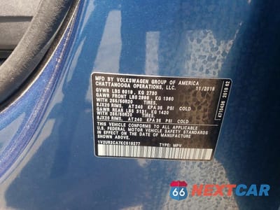 Zdjęcie 14 z 14 samochodu: 2019 VOLKSWAGEN ATLAS SE VIN:1V2UR2CA7KC519277 - miniatura