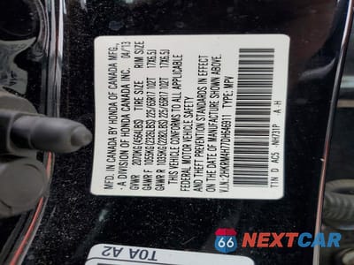 Zdjęcie 13 z 13 samochodu: 2013 HONDA CR-V EXL VIN:2HKRM4H77DH646911 - miniatura