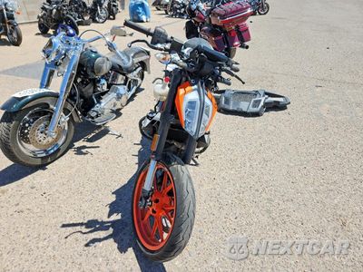Drugie zdjęcie samochodu z przodu: 2017 KTM 390 DUKE VIN:MD2JPJ40XHC208570 - miniatura
