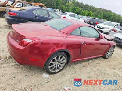 Trzecie zdjęcie samochodu z tyłu: 2006 LEXUS SC 430 VIN:JTHFN48Y969002488 - miniatura