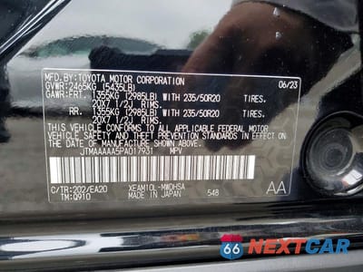 Zdjęcie 14 z 14 samochodu: 2023 TOYOTA BZ4X LIMITED VIN:JTMAAAAA5PA017931 - miniatura