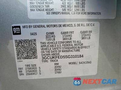 Zdjęcie 12 z 12 samochodu: 2025 CHEVROLET SILVERADO K1500 LT TRAIL BOSS VIN:3GCUKFED5SG310184 - miniatura