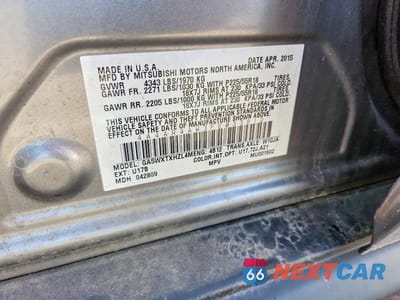 Zdjęcie 13 z 13 samochodu: 2015 MITSUBISHI OUTLANDER SPORT SE VIN:4A4AR4AW3FE033812 - miniatura