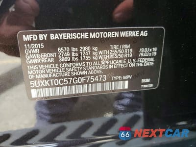 Zdjęcie 12 z 12 samochodu: 2016 BMW X5 XDR40E VIN:5UXKT0C57G0F75473 - miniatura