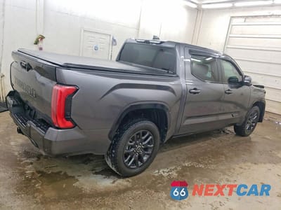 Trzecie zdjęcie samochodu z tyłu: 2023 TOYOTA TUNDRA PLATINUM VIN:5TFNA5DB8PX123820 - miniatura