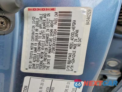 Zdjęcie 12 z 12 samochodu: 2003 TOYOTA CAMRY XLE VIN:JTDBE32KX30170834 - miniatura