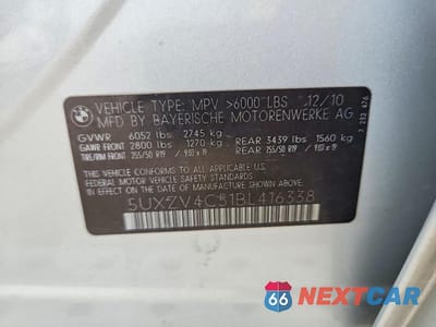 Zdjęcie 13 z 13 samochodu: 2011 BMW X5 XDRIVE35I VIN:5UXZV4C51BL416338 - miniatura