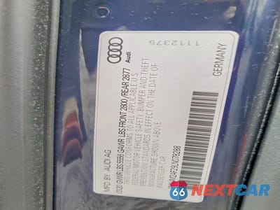 Zdjęcie 12 z 12 samochodu: 2020 AUDI A6 PRESTIGE VIN:WAUM2AF29LN078288 - miniatura