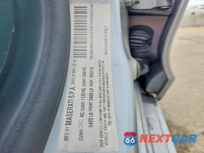 Zdjęcie 12 z 12 samochodu: 2016 MASERATI GHIBLI S VIN:ZAM57RSA1G1181072 - miniatura