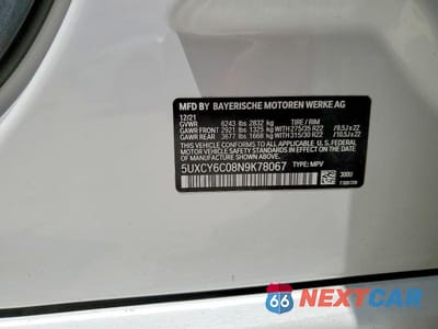 Zdjęcie 13 z 13 samochodu: 2022 BMW X6 XDRIVE40I VIN:5UXCY6C08N9K78067 - miniatura
