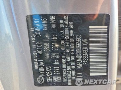 Zdjęcie 12 z 12 samochodu: 2024 HYUNDAI ELANTRA SEL VIN:KMHLM4DG8RU665603 - miniatura