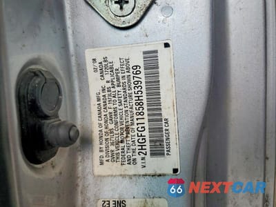 Zdjęcie 12 z 12 samochodu: 2008 HONDA CIVIC EX VIN:2HGFG11858H539769 - miniatura