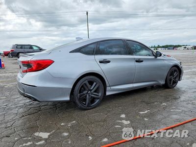 Trzecie zdjęcie samochodu z tyłu: 2019 HONDA ACCORD SPORT VIN:1HGCV1F34KA151637 - miniatura