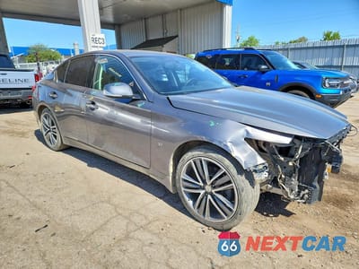 Czwarte zdjęcie samochodu z boku: 2015 INFINITI Q50 PREMIUM VIN:JN1BV7AR5FM404206 - miniatura