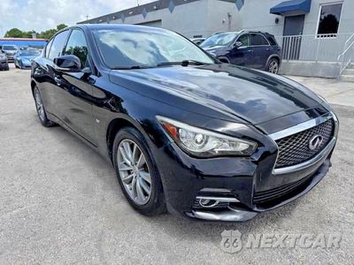 Czwarte zdjęcie samochodu z boku: 2017 INFINITI Q50 3.0T PREMIUM VIN:JN1EV7AR8HM835199 - miniatura