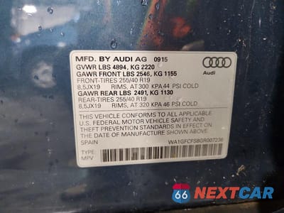 Zdjęcie 14 z 14 samochodu: 2016 AUDI Q3 PRESTIGE VIN:WA1GFCFS8GR007236 - miniatura