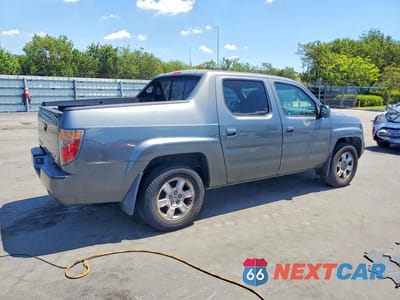 Trzecie zdjęcie samochodu z tyłu: 2008 HONDA RIDGELINE RTS VIN:2HJYK16408H513622 - miniatura