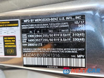 Zdjęcie 13 z 13 samochodu: 2018 MERCEDES-BENZ GLE 350 VIN:4JGDA5JB3JB041316 - miniatura