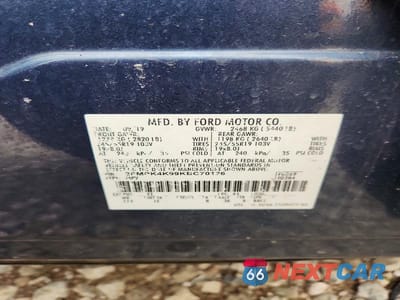 Zdjęcie 13 z 13 samochodu: 2019 FORD EDGE TITANIUM VIN:2FMPK4K99KBC70126 - miniatura